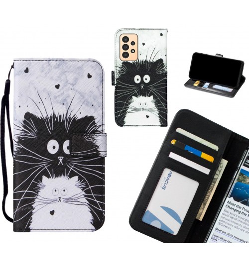 Samsung Galaxy A13 case leather wallet case printed ID