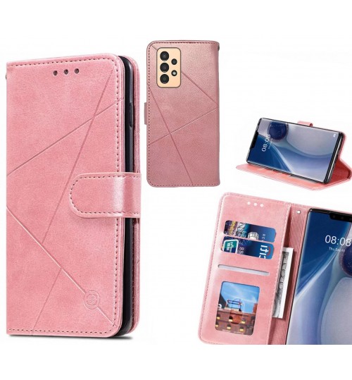 Samsung Galaxy A13 Case Fine Leather Wallet Case - Pink