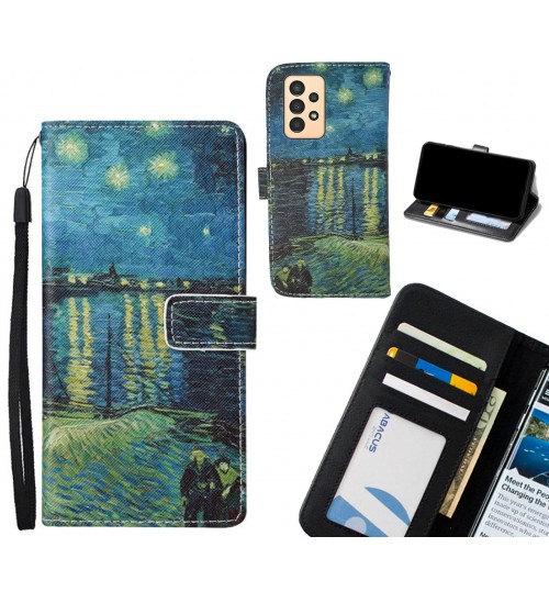 Samsung Galaxy A13 case leather wallet case van gogh painting