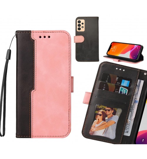 Samsung Galaxy A13 Case Wallet Denim Leather Case Cover - Pink
