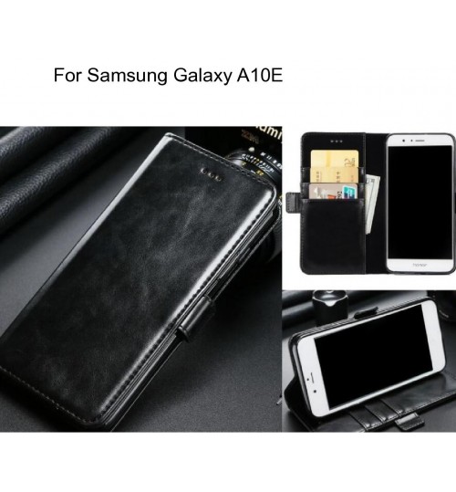 Samsung Galaxy A10e Case Executive Leather Wallet Case - Black