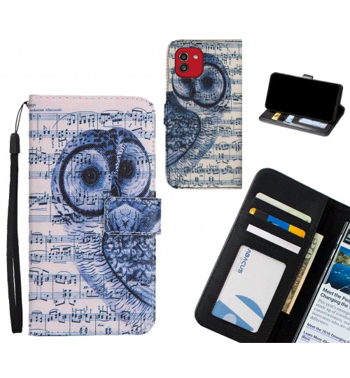 Samsung Galaxy A03 case 3 card leather wallet case printed ID