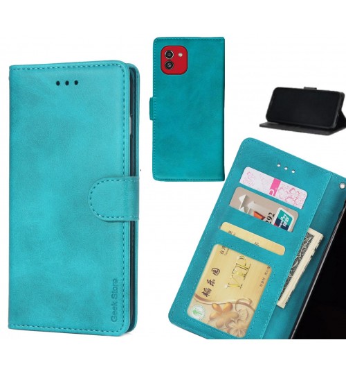Samsung Galaxy A03 Case Executive Leather Wallet Case - Green