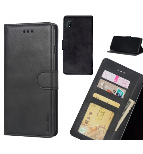 Samsung Galaxy A10e Case Executive Leather Wallet Case - Black