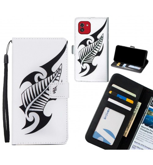 Samsung Galaxy A03 case 3 card leather wallet case printed ID