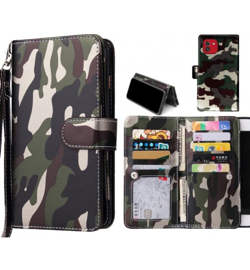 Samsung Galaxy A03 Case Camouflage Wallet Leather Case