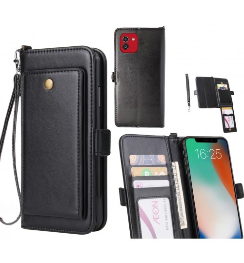 Samsung Galaxy A03 Case Retro Leather Wallet Case