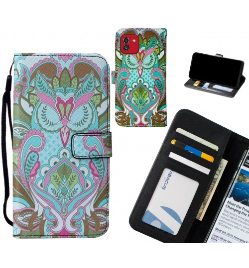 Samsung Galaxy A03 case leather wallet case printed ID