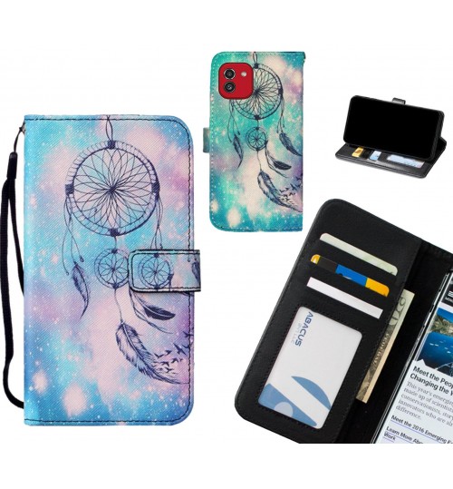 Samsung Galaxy A03 case leather wallet case printed ID