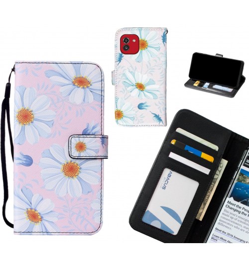 Samsung Galaxy A03 case leather wallet case printed ID