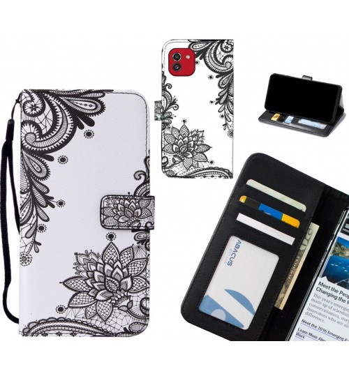 Samsung Galaxy A03 case leather wallet case printed ID