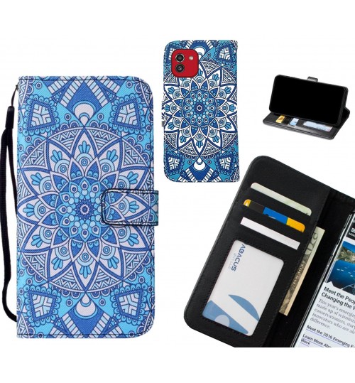 Samsung Galaxy A03 case leather wallet case printed ID