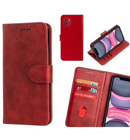 Samsung Galaxy A03 Case Premium Leather ID Wallet Case