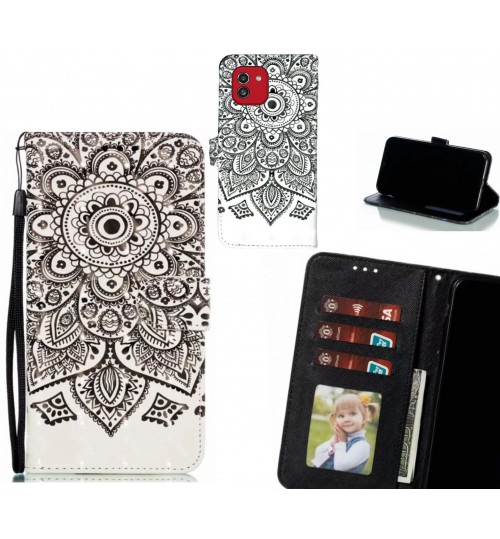 Samsung Galaxy A03 Case Leather Wallet Case 3D Pattern Printed
