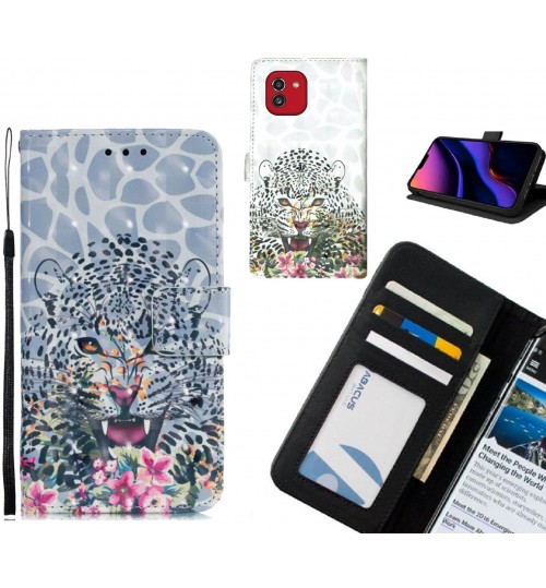 Samsung Galaxy A03 Case Leather Wallet Case 3D Pattern Printed