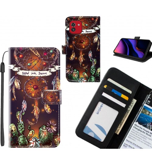 Samsung Galaxy A03 case leather wallet case printed ID