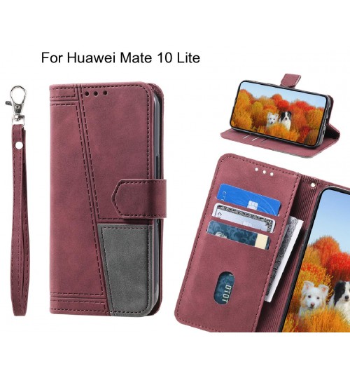 Huawei Mate 10 Lite Case Wallet Premium Denim Leather Cover
