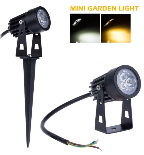 Garden Spot Lighting 3 LED Lamp Waterproof Light Warm White