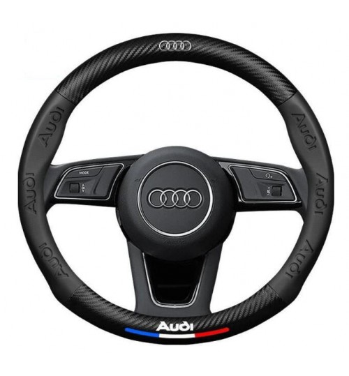 Steering Wheel Cover for Audi Carbon Fiber Pattern