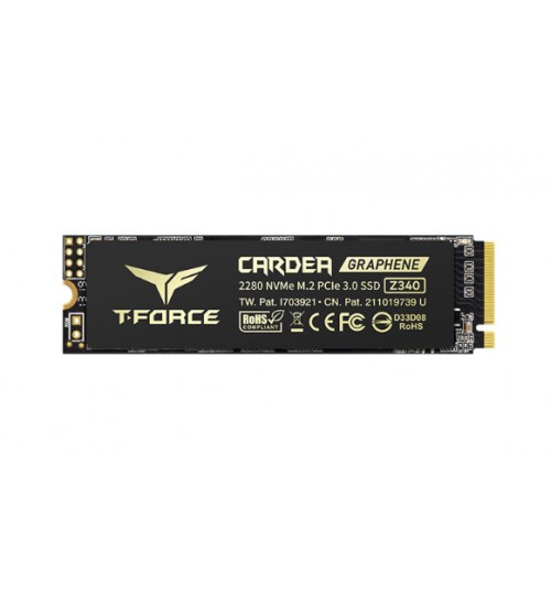 TEAMGROUP T-Force CARDEA ZERO Z340 1TB with DRAM and GRAPHENE COPPER FOIL 3D NAND TLC NVMe PCIe Gen3 x4 M.2 SSD R/W 3400/3000 MB/s