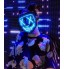 Glow LED Party Costume Mask Halloween Masks -Blue