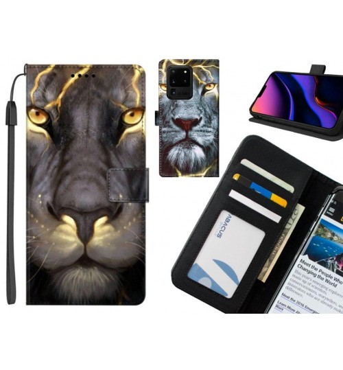 Galaxy S20 Ultra case leather wallet case printed ID