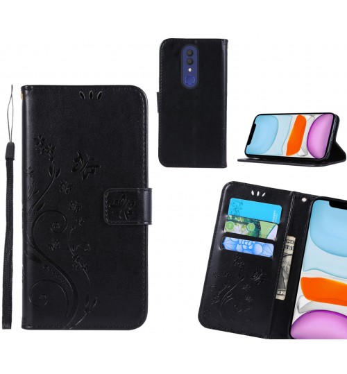 Alcatel 1x Case Embossed Butterfly Wallet Leather Cover
