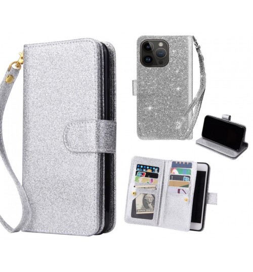 iPhone 14 Pro Case Glaring Multifunction Wallet Leather Case