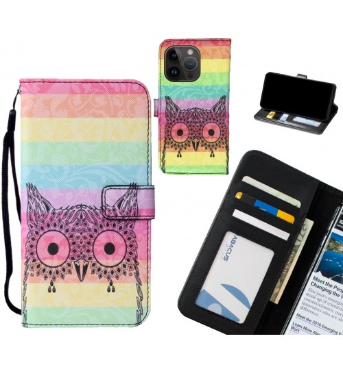 iPhone 14 Pro case leather wallet case printed ID