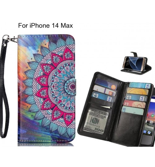 iPhone 14 Plus case Multifunction wallet leather case