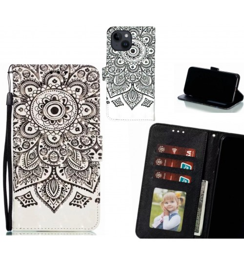 iPhone 14 Case Leather Wallet Case 3D Pattern Printed