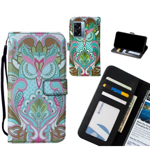 Oppo A77 2022 case leather wallet case printed ID