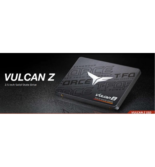 TEAMGROUP T-FORCE VULCAN Z 512GB SLC Cache 3D NAND TLC 2.5 Inch SATA III SSD(R/W 530/470 MB/s)