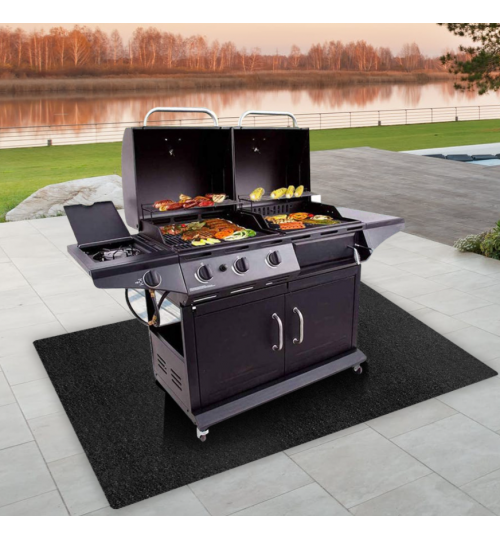 BBQ Fireproof Mat Firepad Cover 120 CM