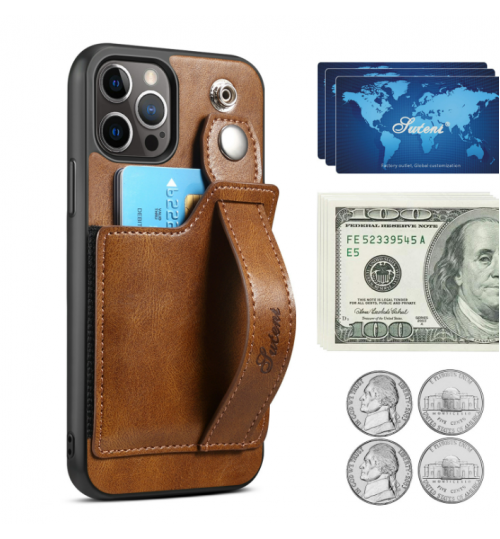 iPhone 14 Pro Case Leather Case Card Holder
