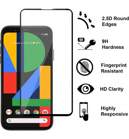 Google Pixel 5 full screen covered Tempered Glass Protector