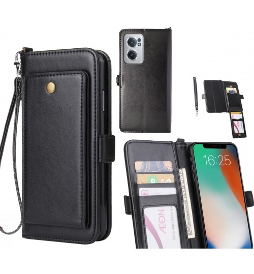 Oneplus Nord Ce 2 5g Case Retro Leather Wallet Case - Black