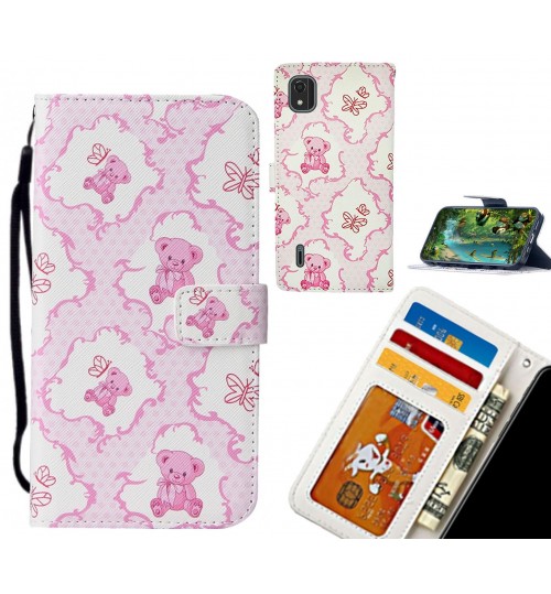 Nokia C2 case leather wallet case printed ID