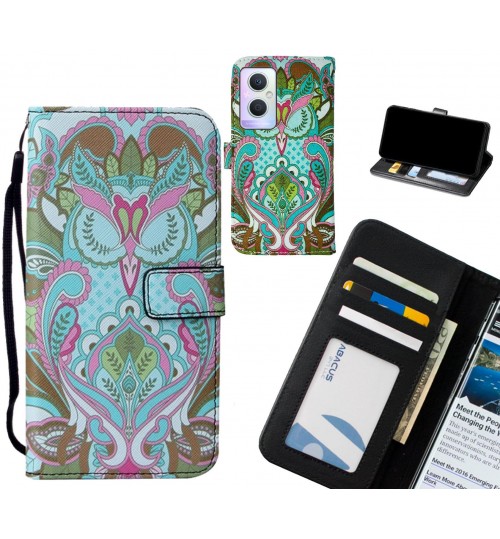 Oppo A96 case leather wallet case printed ID