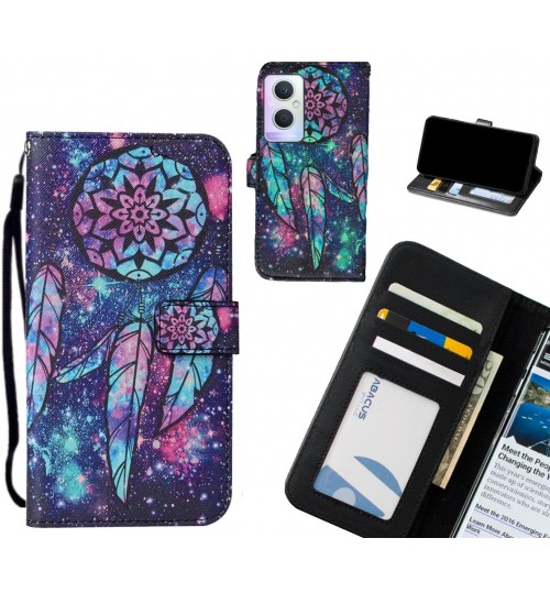 Oppo A96 case leather wallet case printed ID