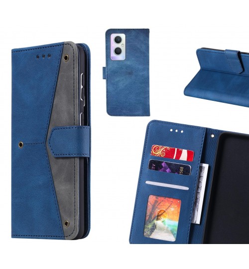 Oppo A96 Case Wallet Denim Leather Case Cover