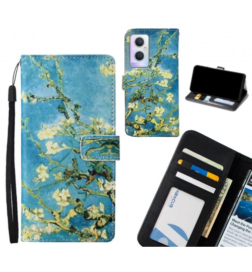 Oppo A96 case leather wallet case van gogh painting