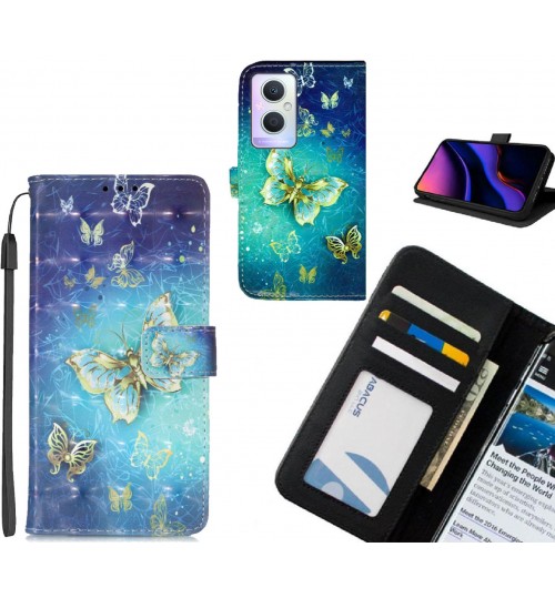 Oppo A96 case leather wallet case printed ID