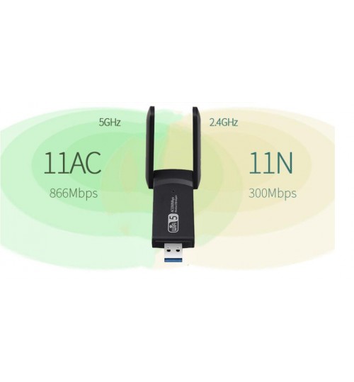 USB Dual Band Wireless Wifi Network Adapter