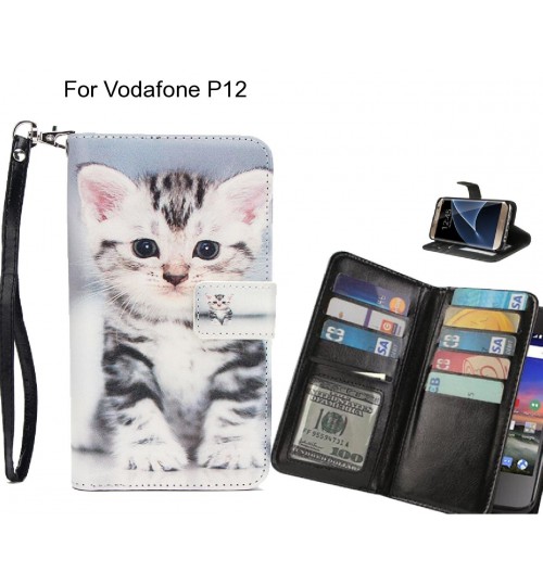 Vodafone P12 case Multifunction wallet leather case