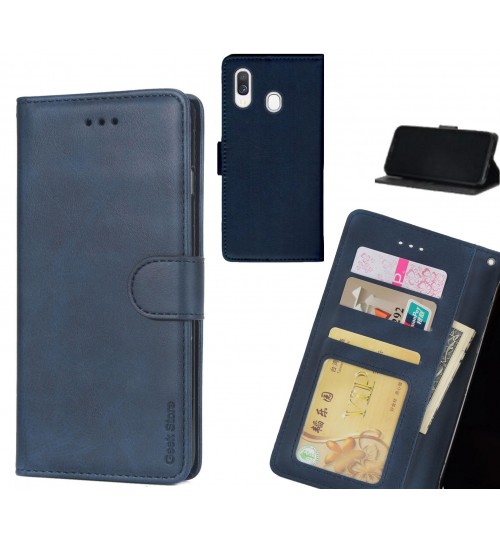 Samsung Galaxy A40 case executive leather wallet case