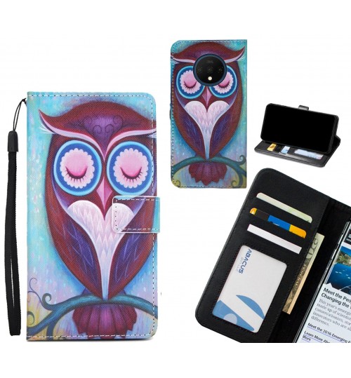 OnePlus 7T case 3 card leather wallet case printed ID