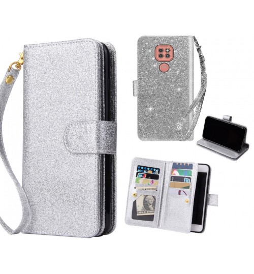 Moto G9 Play Case Glaring Multifunction Wallet Leather Case