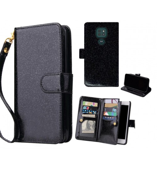 Moto G9 Case Glaring Multifunction Wallet Leather Case