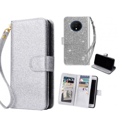 OnePlus 7T Case Glaring Multifunction Wallet Leather Case
